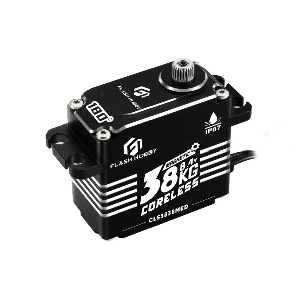 Hot Sales Flashhobby CLS3838MED 38kg  CLS Servo Waterproof Magnetic Encoder Coreless Helical Gear Servo Motor Large Torque